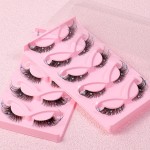 透明条纹边角狐翼猫眼3D睫毛条-ZZJ5-001