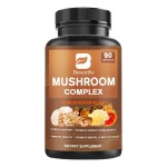 Mushroom Complex Capsules  Mushroom Supplement 2600mg, 90 Capsules - Brain, Energy,