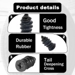 60Pcs Tire Repair Rubber Nail, Rubber Screw Tire Plugs Self-Service Vacuum Tire Repair Nail Kit Tires Quick Puncture Repair Tools