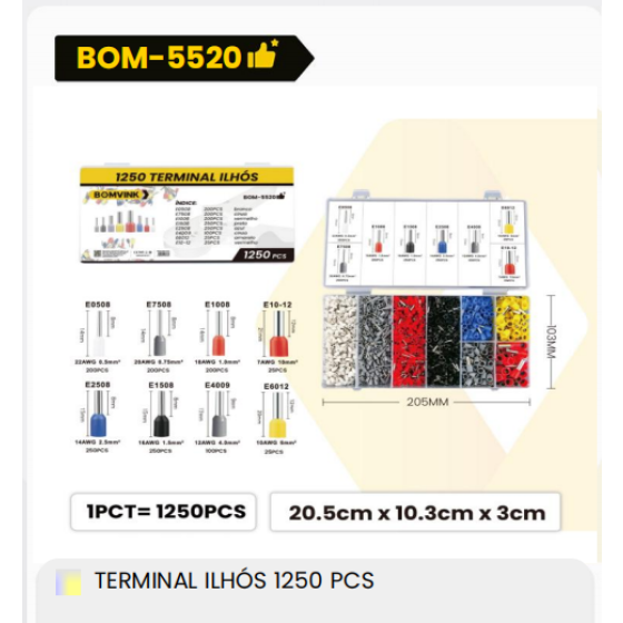 1箱终端ILHS1250件（1箱=100PCS）