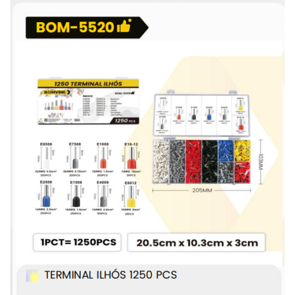 1箱终端ILHS1250件（1箱=100PCS）
