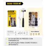 1箱带工具的压力按钮套件
适用于织物皮革和手工艺（1箱=16PCS）