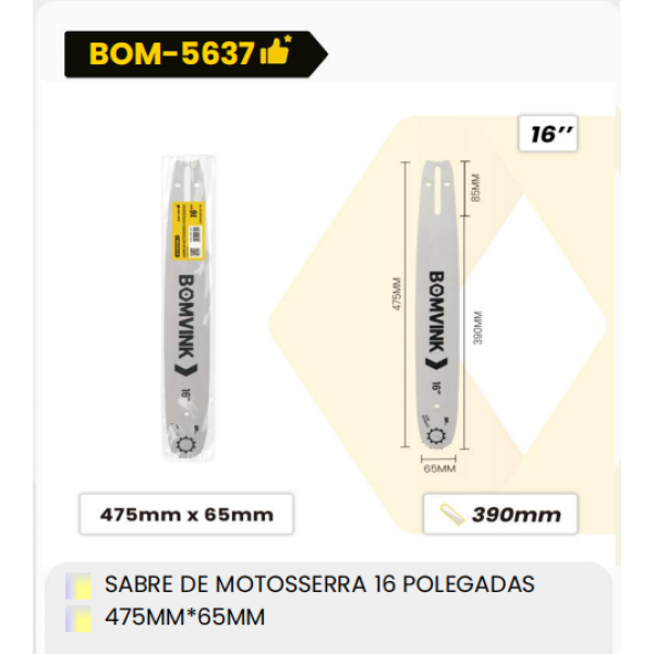 1箱链锯刀片16英寸475毫米X65毫米（1箱=25PCS）
