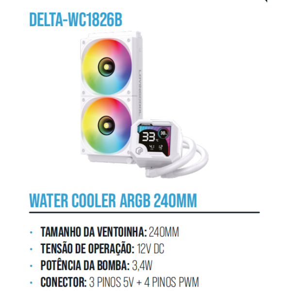 1箱水冷散热器ARGB 240毫米（1箱=9PCS)