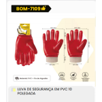 1箱10英寸PVC安全手套（1箱=120PCS）