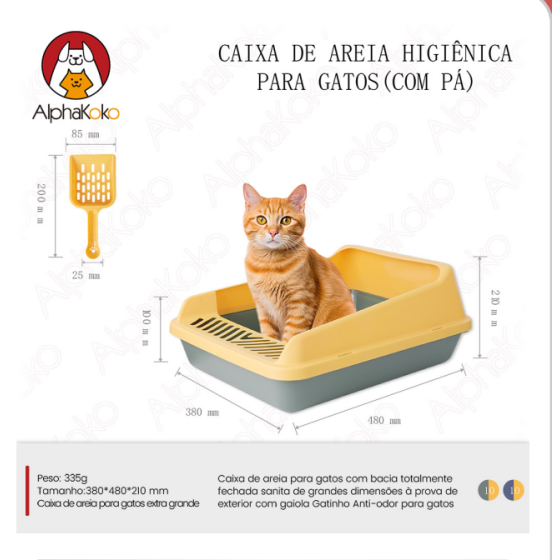 1箱猫用卫生砂盒(带PA)（1箱=20PCS)