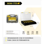 1箱带23个隔间的收纳盒用于工具箱（1箱=16PCS）