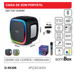 CAIXA DE SOM PORTÁTIL