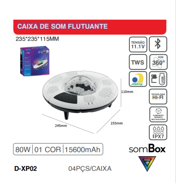 CAIXA DE SOM FLUTUANTE