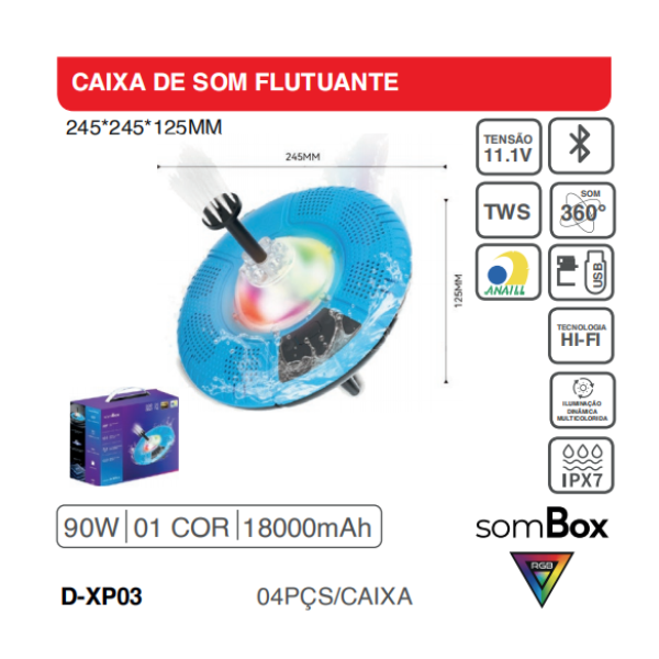 CAIXA DE SOM FLUTUANTE