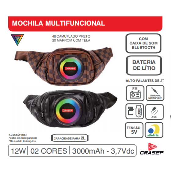 MOCHILA MULTIFUNCIONAL
