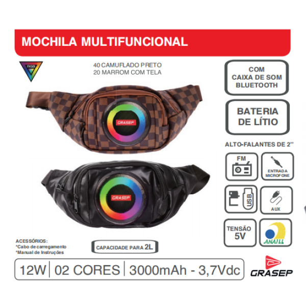 MOCHILA MULTIFUNCIONAL