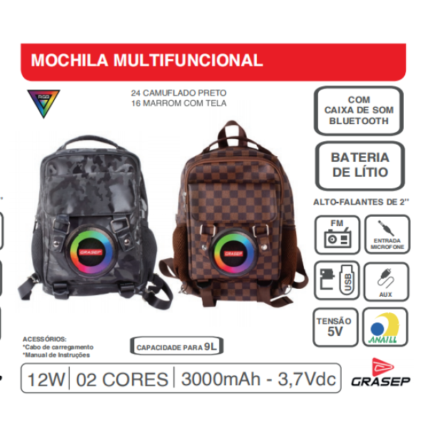 MOCHILA MULTIFUNCIONAL