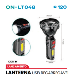 LANTERNA USB RECARREGÁVEL
