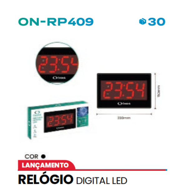 RELÓGIO DIGITAL LED