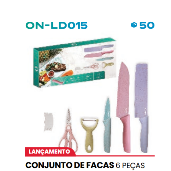 CONJUNTO DE FACAS 6 PEÇAS