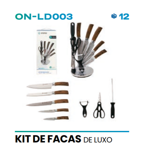 KIT DE FACAS DE LUXO