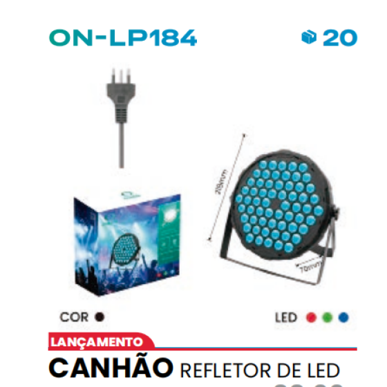 CANHÃO REFLETOR DE LED