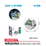 MÁQUINA DE BOLHAS COM LED