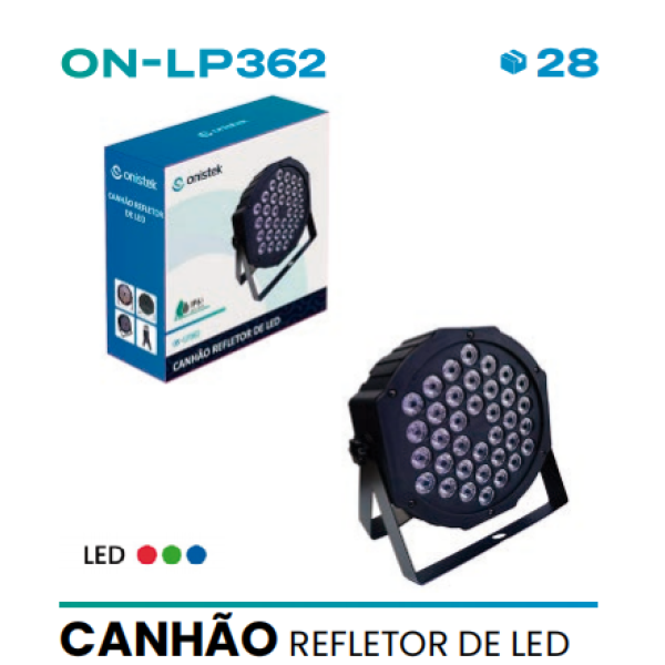 CANHÃO REFLETOR DE LED