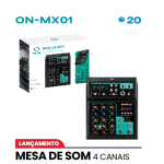 MESA DE SOM 4 CANAIS