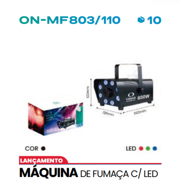 MÁQUINA DE FUMAÇA C/ LED