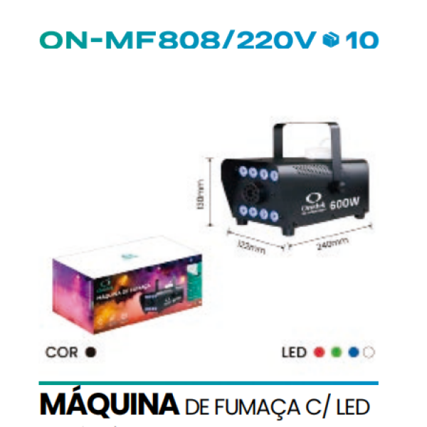 MÁQUINA DE FUMAÇA C/ LED