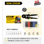 1箱套件6-4用于盒装的CRIMPAR钳子，含1250个终端件，直径0.25，长度10毫米
（1箱=40PCS）