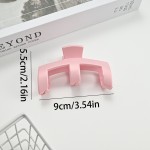 6pcs新款山型抓夹半扎发夹优雅风发卡女孩纯色塑料发夹韩版饰品