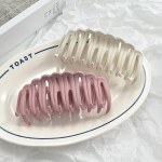 5pcs春夏彩色栏栅抓夹女甜美后脑勺盘发鲨鱼夹发量多发夹大号发抓头饰