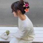 6pcs欧美时尚糖果色鸡蛋花朵紫金花渐变色抓夹女彩色发卡发抓盘发夹，外出旅游，时尚晚宴，海边度假发饰