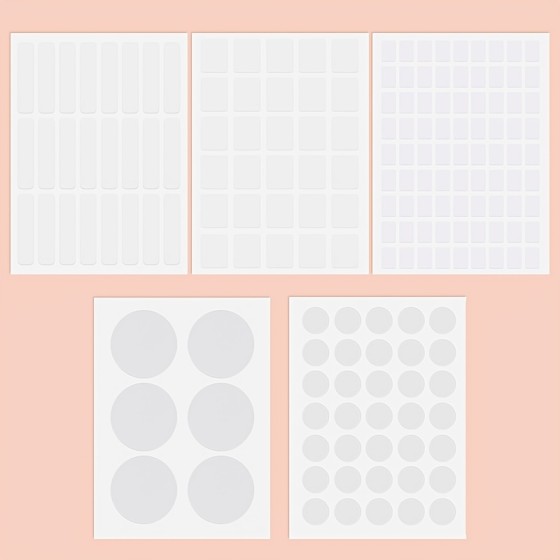 40pcs/60pcs/240pcs/300pcs/350pcs/810pcs多规格多种形状贴纸编码标签波尔卡圆点标签贴纸适用于办公室、教室、纸张等
