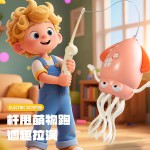 喷雾版魔性水母电动跳舞章鱼儿童万向避障灯光趣味八爪鱼玩具