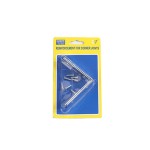 2pcs/4pcs多尺寸家具角落加固角码套装 DIY 家具/置物架角落加固神器 配螺丝 稳固连接木板/框架 居家木工小帮手 让手工制作更牢固