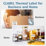 1件空白热敏标签纸 适用于物流快递 / 商品标价 / 家庭收纳 足量卷装粘性强 让物品分类标识更便捷