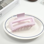 4pcs浅色系超大号发量多磨砂抓夹女后脑勺盘发方形鲨鱼夹发饰简约百搭发夹发饰