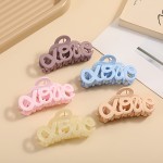 4pcs/5pcs优雅哑光大号发夹，强力抓握，适合浓密头发的女性，耐用塑料，适合日常、家庭户外和通勤风格