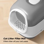 E24带碗猫砂盆+猫砂垫